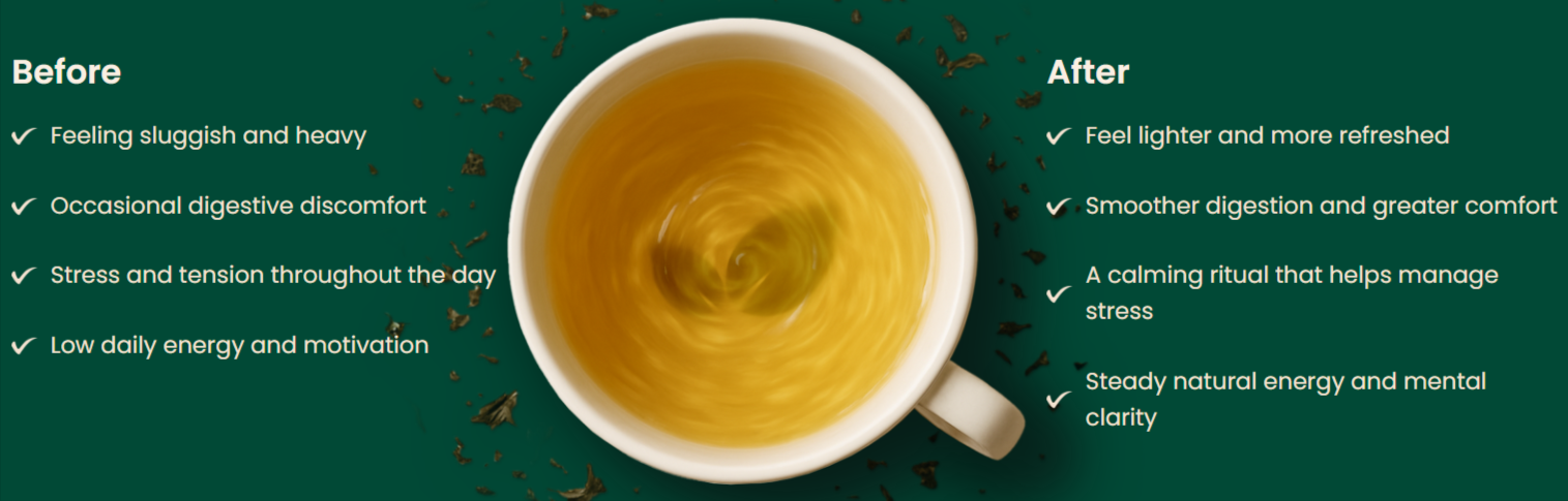 Serenatox Detox Tea Before and After